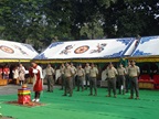BHUTAN: Celebrating Customs and its contribution to facilitating global trade, protecting borders, and ensuring the smooth movement of goods. The photo illustrates the tribute which was paid to the dedicated Customs officers who work tirelessly to safeguard our country's prosperity and security.