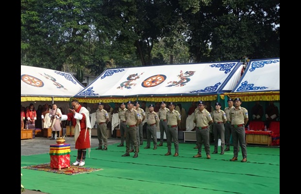 BHUTAN: Celebrating Customs and its contribution to facilitating global trade, protecting borders, and ensuring the smooth movement of goods. The photo illustrates the tribute which was paid to the dedicated Customs officers who work tirelessly to safeguard our country's prosperity and security.
