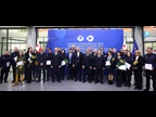 GEORGIA: Group photo with Customs officers holding their Certificates of Merit received in recognition of their excellent performance in their duties.