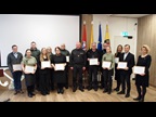 LITHUANIA: At ICD celebration on 26 January 2025, exemplary officers and employees proudly receive their Certificates of Merit in recognition of their outstanding contributions. 