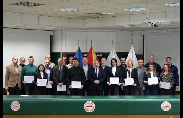 NORTH MACEDONIA: To mark the ICD 2025 celebrations, Customs officers and stakeholders pose together for a family photo with their WCO Certificates of Merit awarded for their outstanding contributions enhancing the effectiveness of the administration in collecting revenue, facilitating legal trade and combating crime.
