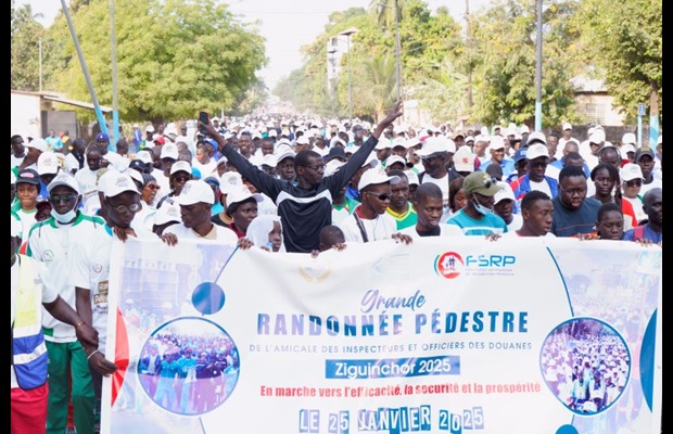 SENEGAL: The photo was taken on 25 January 2025 during the highly successful walk organized by Customs to celebrate ICD and draw public attention to Customs’ crucial role.